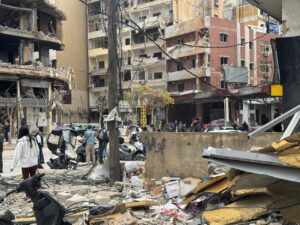 جولة إعلامية للاطلاع عن حجم الدمار الذي خلفه العدوان الإسرائيلي في ضاحية بيروت الجنوبية