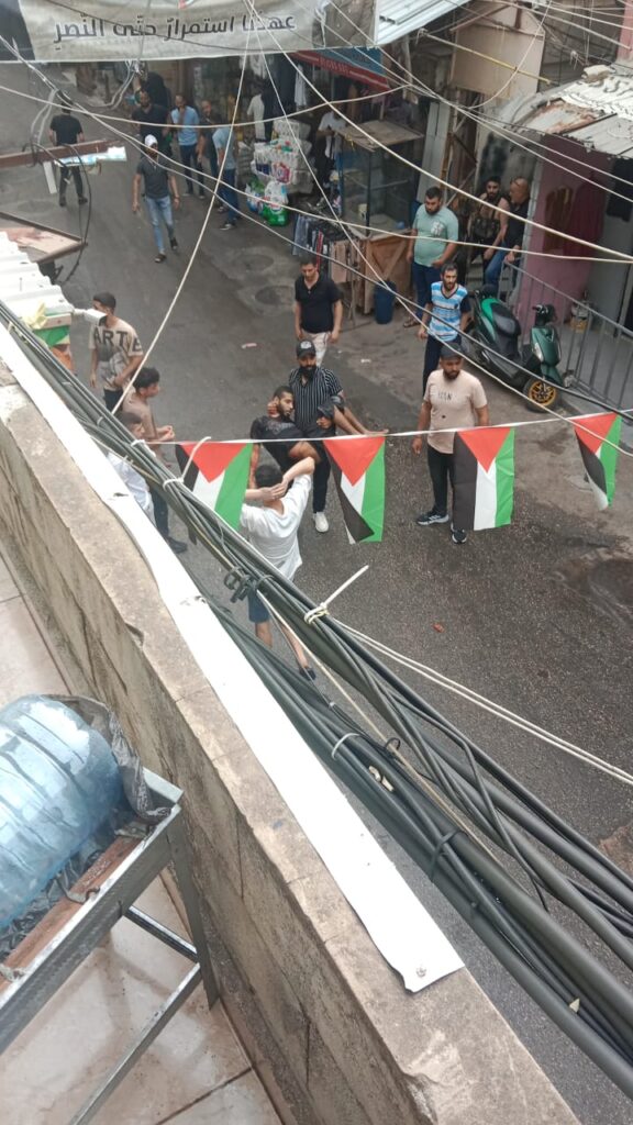 جريح في عين الحلوة اشكال عين الحلوة