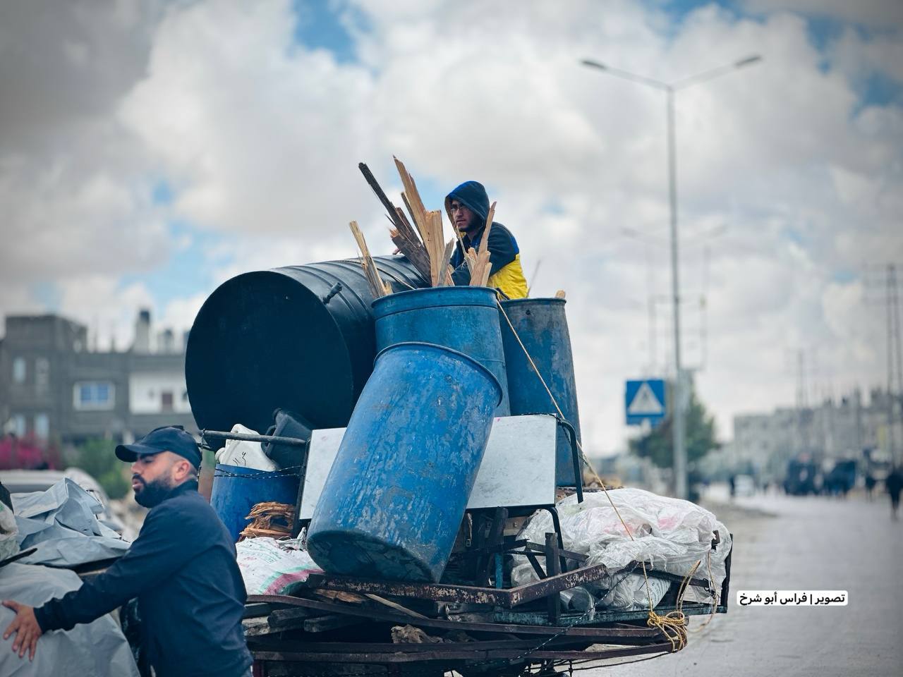 نزوح سكان المناطق الشرقية لمدينة رفح