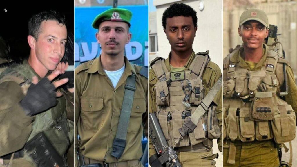 #عاجل|الجنود الأربعة الذين أعلن جيش الاحتلال عن مقتلهم