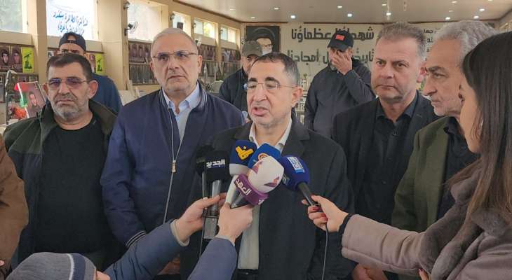 الحاج حسن: الشعب اللبناني اظهر مستوى عالي من التضامن الوطني باحتضان النازحين وكان خير مضياف الحاج حسن: الشعب اللبناني اظهر مستوى عالي من التضامن الوطني باحتضان النازحين وكان خير مضياف