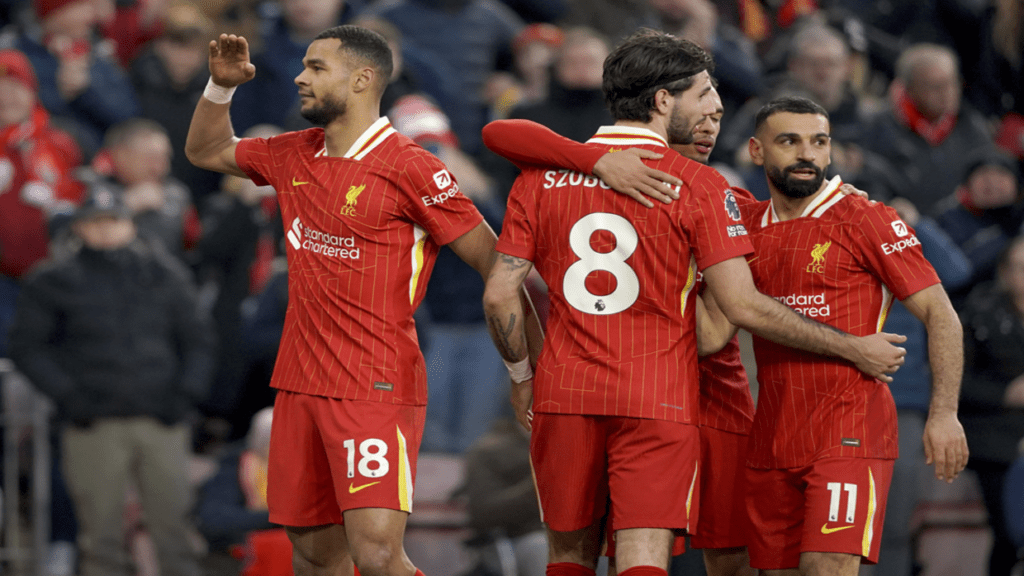 ليفربول يقسو على إبسويتش تاون برباعية ويعزز صدارته للدوري الإنجليزي ليفربول يقسو على إبسويتش تاون برباعية ويعزز صدارته للدوري الإنجليزي