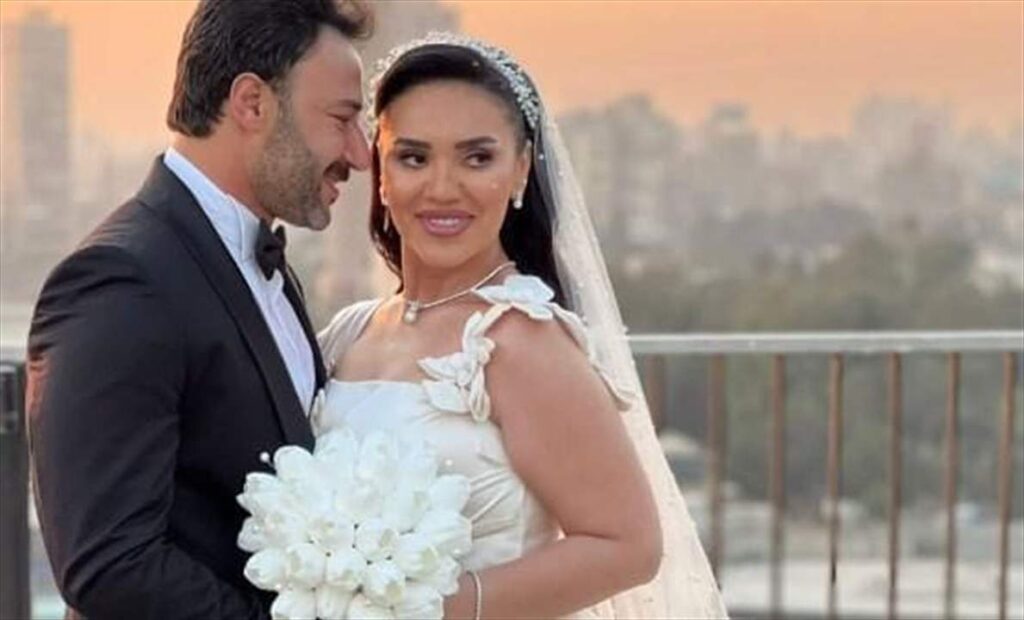بالفيديو.. زواج مي فاروق ومحمد العمروسي يجمع أهل الفن