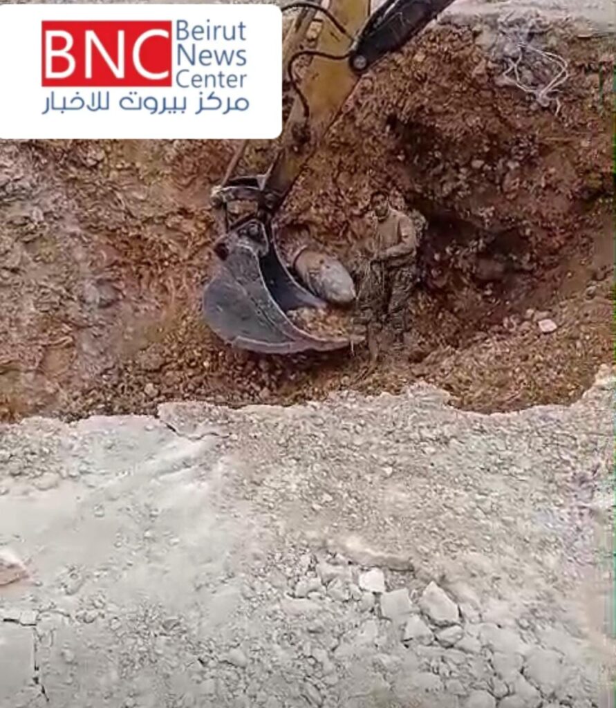 بالفيديو.. العثور على صاروخ كبير في الشهابية