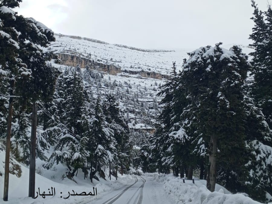 هكذا بدت إهدن صباح اليوم
