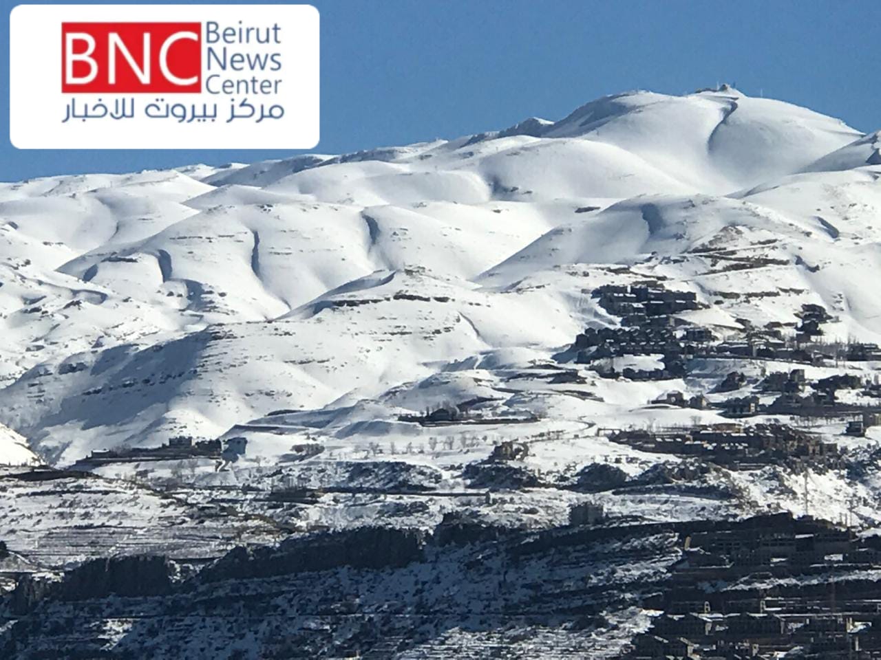 بالصور.. جبال لبنان موعد مع الثوب الابيض