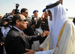 أمير قطر يتلقى رسالة خطية من الرئيس المصري