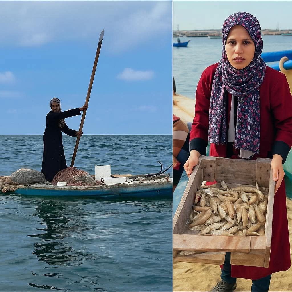 مادلين كلّاب... صيّادة غزّية تتحدّى الحصار وتُبحر على اسمها سفينة الحرية 2 مادلين كلّاب... صيّادة غزّية تتحدّى الحصار وتُبحر على اسمها سفينة الحرية