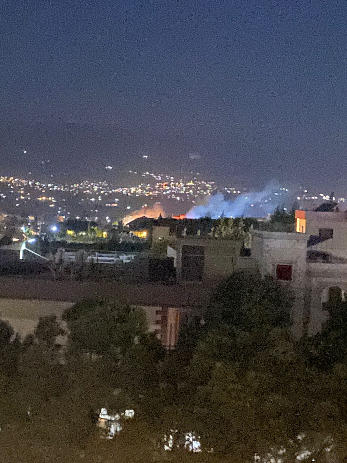 غاره على مفرق بريتال استهداف سيارتين
