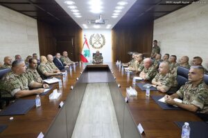 اجتماع لقيادة الجيش على بعد أيام من موعد عرض خطة حصرية الســلاح