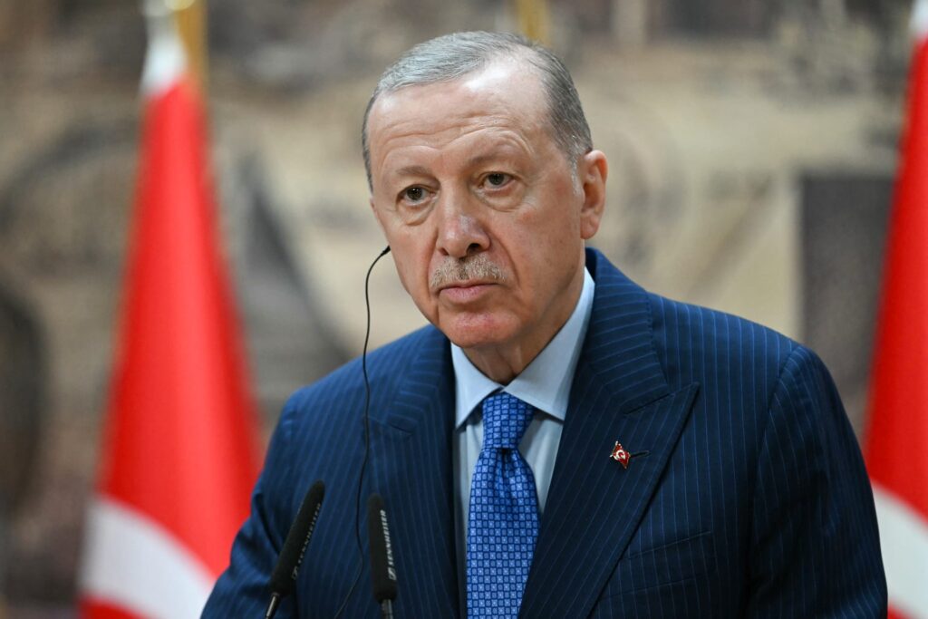 الرئيس التركي رجب طيب أردوغان خلال القمة العربية 1 الرئيس التركي رجب طيب أردوغان خلال القمة العربية