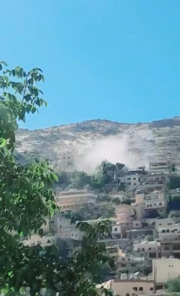مدفعية العدو تستهدف أطراف بلدة شبعا بقذيفة جنوب لبنان