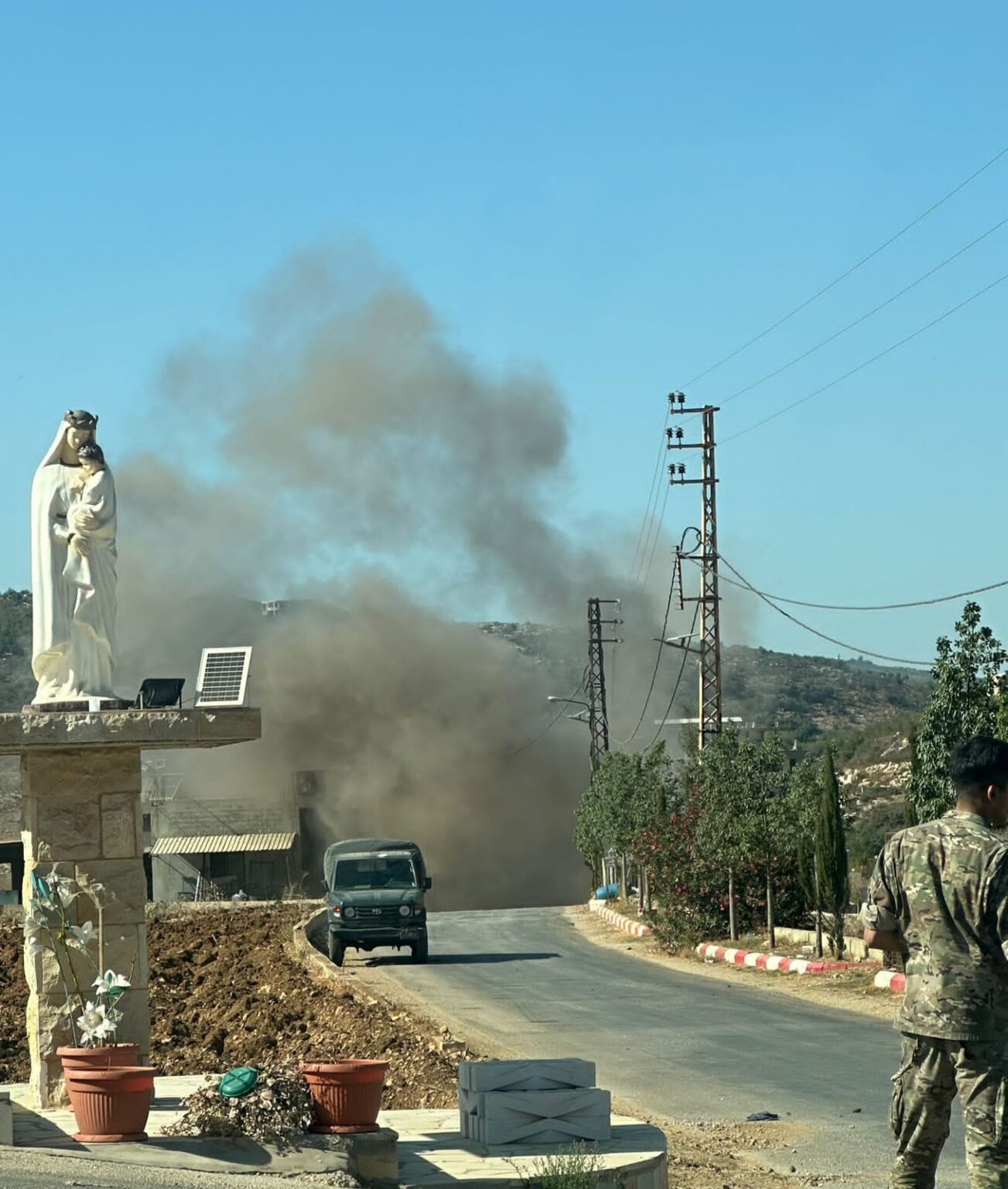 الجيش اللبناني عمل على تفجير محلقة اســــــرائيلية عند اطراف عيتا الشعب - رميش