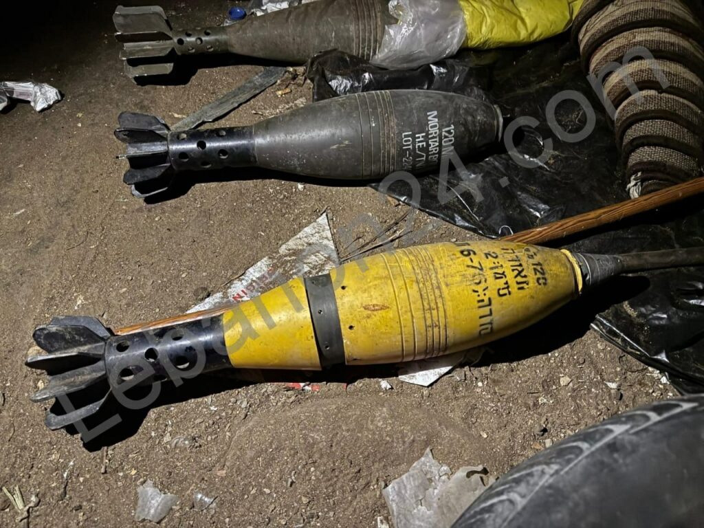 جهاز أمن الدولة يضبط قذائف إسرائيلية حديثة الصنع في منطقة حنكش ببرج حمود ويسلمها للجيش حيث بوشرت التحقيقات