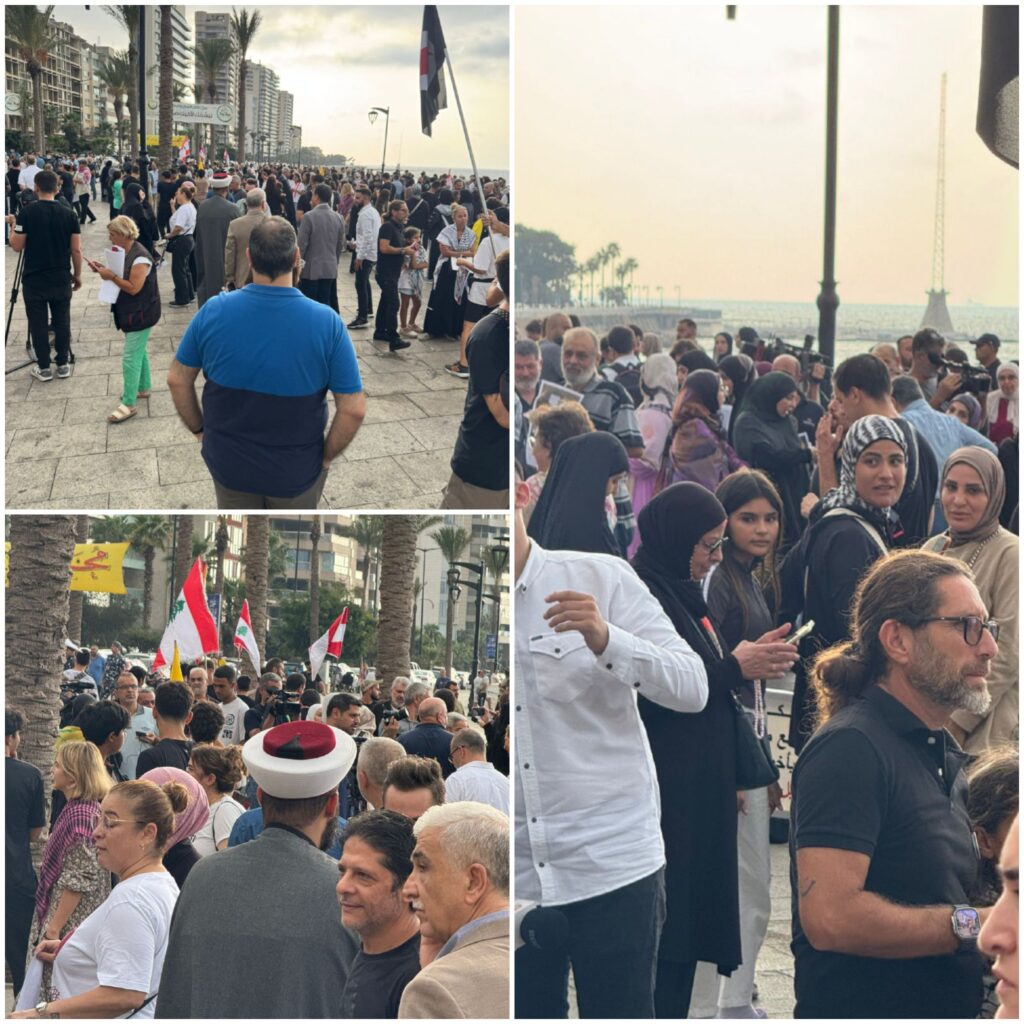 تجمع قبل إنطلاق مسيرة التضامن مع جرحى البيجر 1 تجمع قبل إنطلاق مسيرة التضامن مع جرحى البيجر