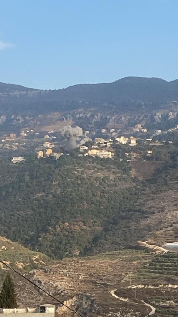 العدو الإسرائيلي يضرب جباع الآ