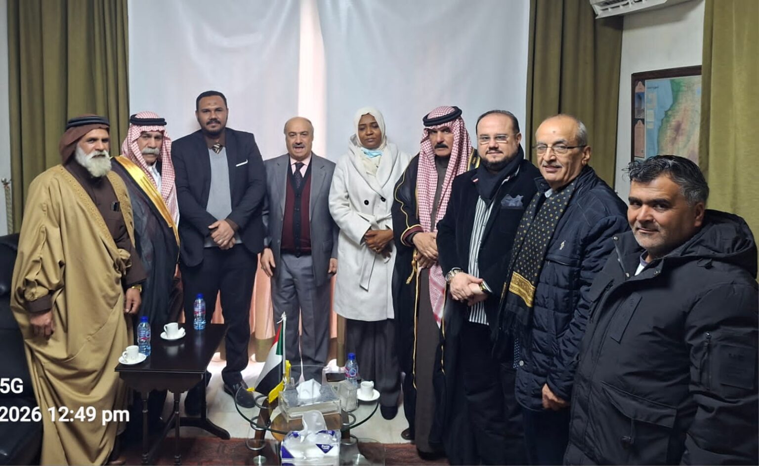 *وفد عشائري برئاسة الدكتور مدحت زعيتر يزور السفارة السودانية
