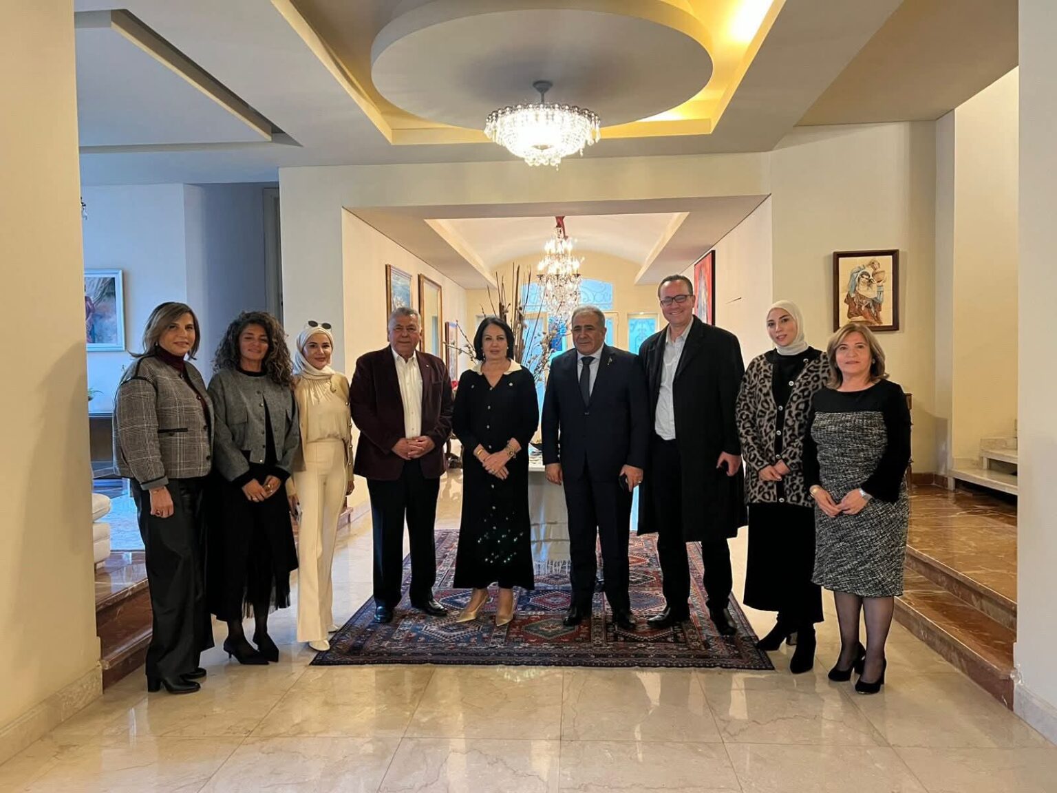 السفير محمد الأسعد والسفير نظمي حزوري يزوران المركز الوطني للعيون في عبرا