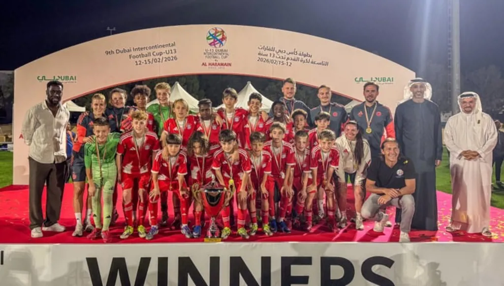 بايرن ميونخ يتوج بطلاً لكأس دبي للقارات تحت 13 سنة بعد الفوز على ريال مدريد بايرن ميونخ يتوج بطلاً لكأس دبي للقارات تحت 13 سنة بعد الفوز على ريال مدريد