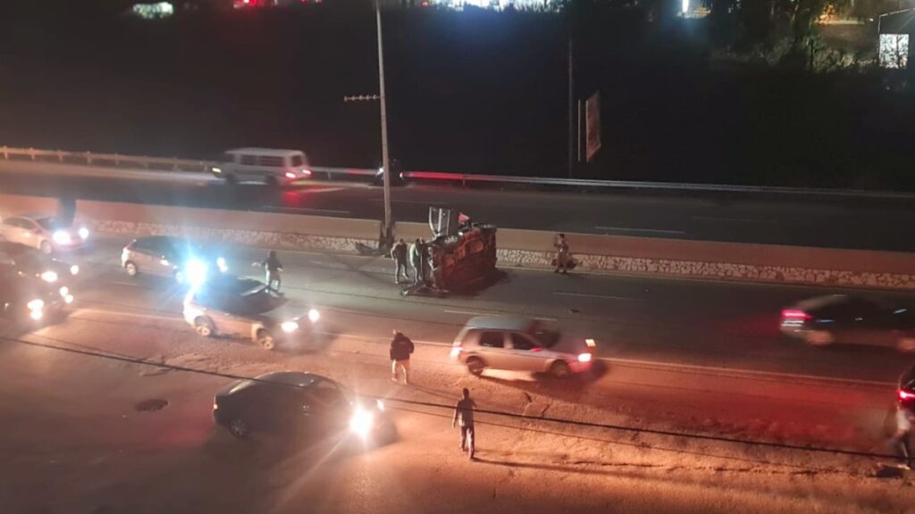 جريحان في حادث سير على هذا الاوتوستراد