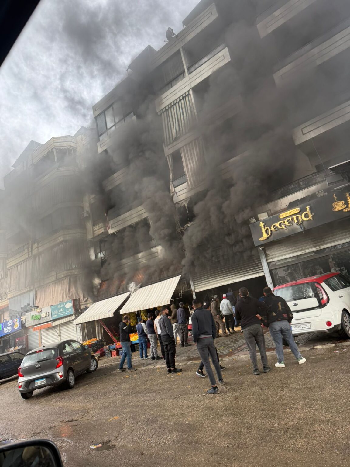 حريق في منطقة كفرشيما