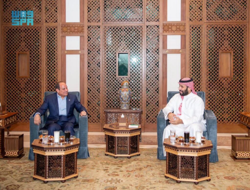 السيسي وولي العهد السعودي