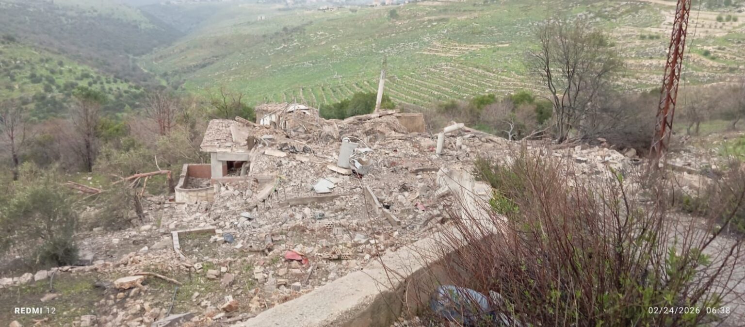 تفجير منزل في حولا