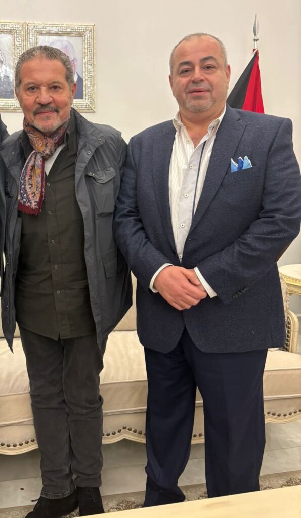 السفيرمحمد الأسعد يستقبل رئيس مجموعة معطي غروب بحضور ياسر عباس