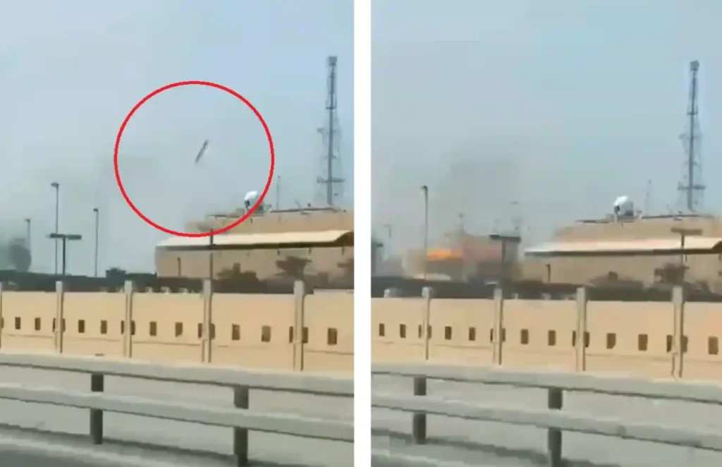 بالفيديو مشاهد لاصابات الصواريخ اإيرانية لأهدافها في البحرين ومواقع أخرى