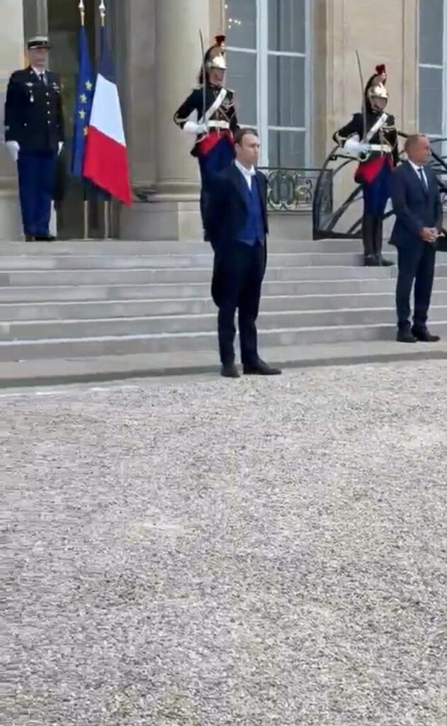 لحظة وصول رئيس الحكومة نواف سلام إلى الإليزيه للقاء الرئيس الفرنسي إيمانويل ماكرون