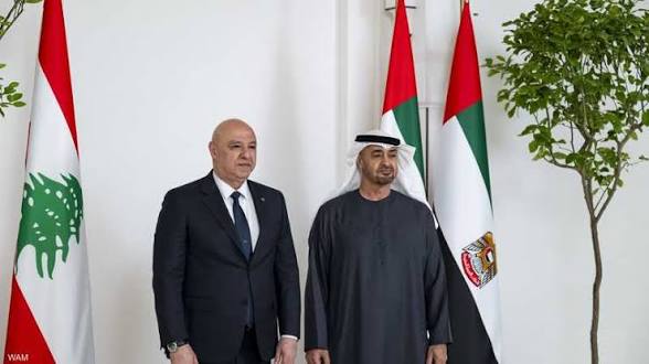 عون يؤكد لمحمد بن زايد تضامن لبنان مع الإمارات ويشدد على استقرار المنطقة عون يؤكد لمحمد بن زايد تضامن لبنان مع الإمارات ويشدد على استقرار المنطقة