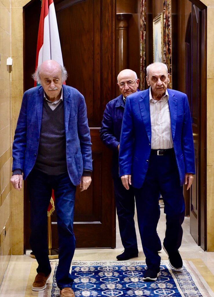 جنبلاط من عين التينة: الوحدة الداخلية أولوية وتحسين أوضاع أهل الجنوب واجب وطني