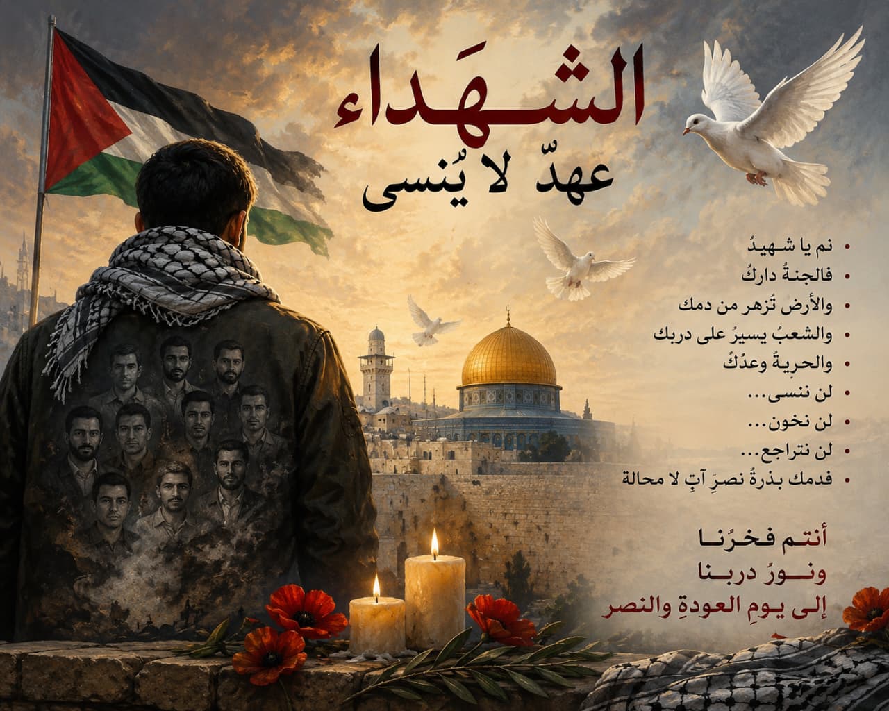 عندما نذهب إلى النوم... يحرسنا الشهداء