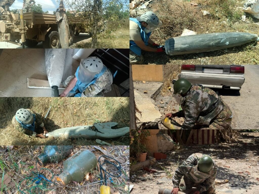 الجيش اللبناني يزيل قنابل غير منفجرة جنوباً… وإنذار إسرائيلي بإخلاء عين عرب الجيش اللبناني يزيل قنابل غير منفجرة جنوباً... وإنذار إسرائيلي بإخلاء عين عرب