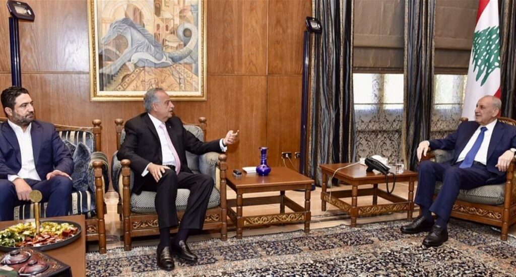 بري يبحث دعم لبنان مع وفد دولي وأرسلان يدعو لاستثمار المتغيرات الإقليمية بري يبحث دعم لبنان مع وفد دولي وأرسلان يدعو لاستثمار المتغيرات الإقليمية