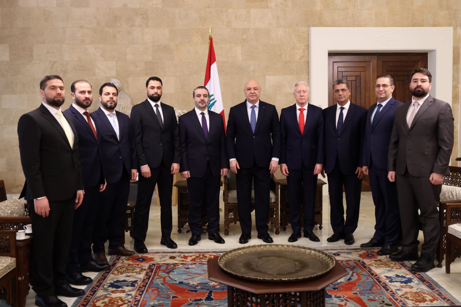 الرئيس عون استقبل الشيباني في قصر بعبدا 