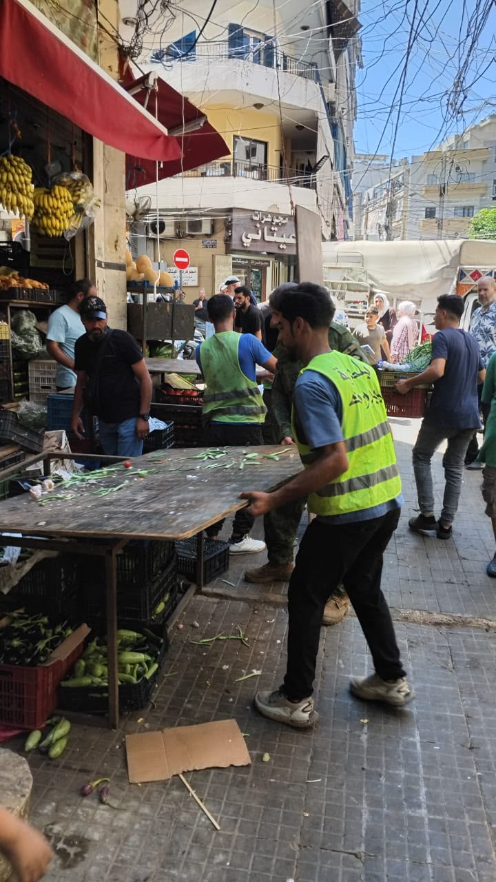 إزالة سوق خضار مستحدث قرب دار الفتوى
