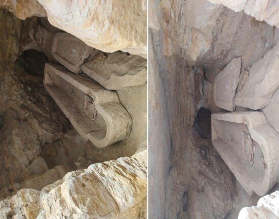 المقبرة الثانية.. سلم من 3 درجات وحجرة دفن