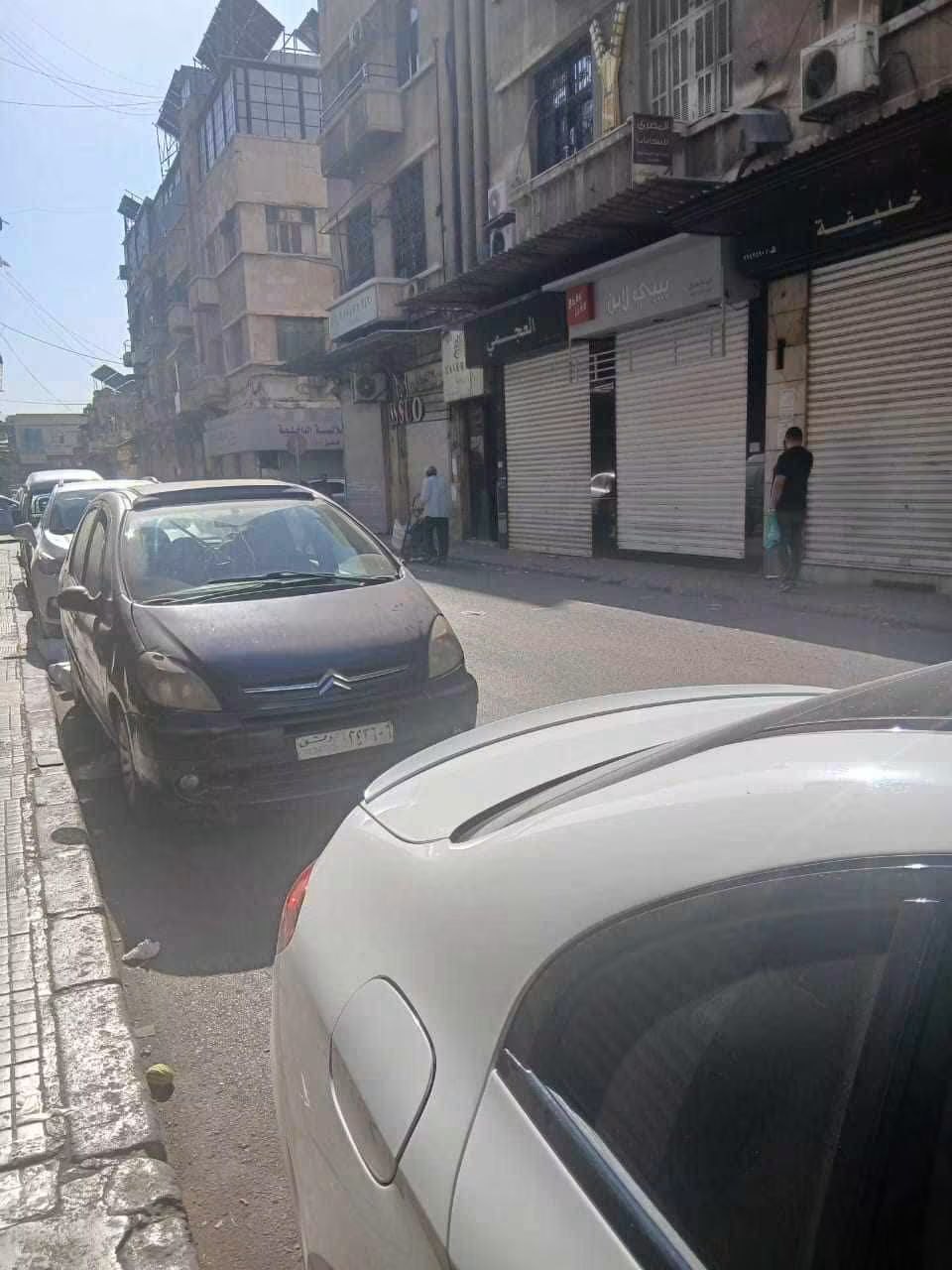 إضراب واسع في سوقي الحريقة والصوف وسط دمشق