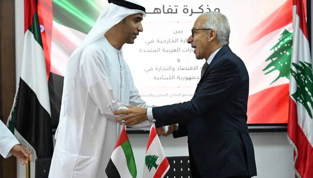 الوفود المتبادلة تعزز التعاون بين بيروت وأبو ظبي