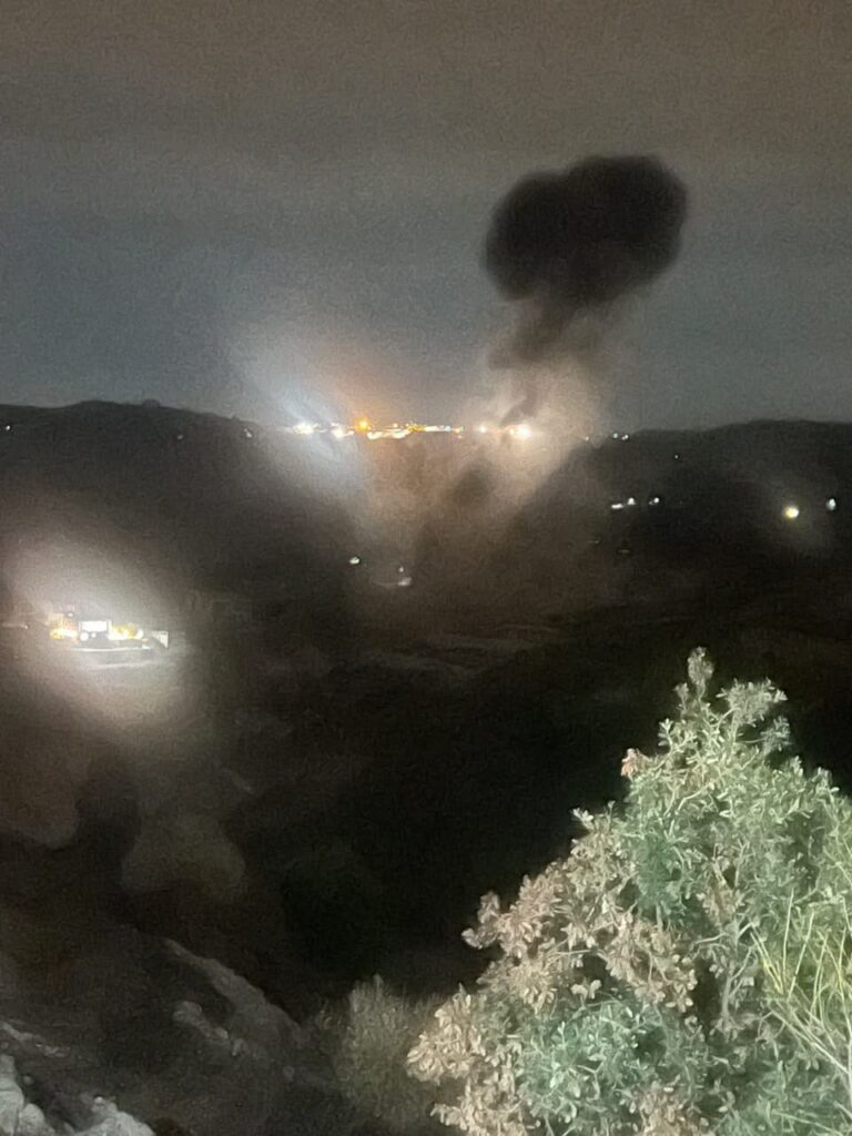 غـ ـارة إسـ.ــرائيلية على أطراف بلدة ميس الجبل في قضاء مرجعيون